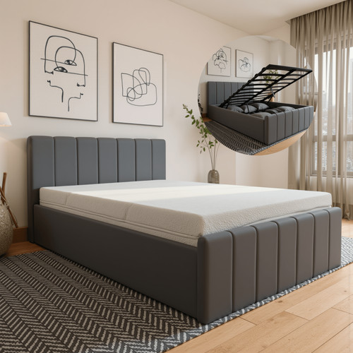Ottoman storage bed - storage, gas