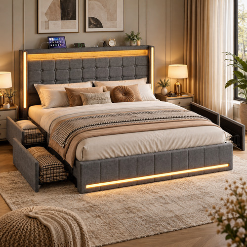 5ft king size bed frame - 5ft,