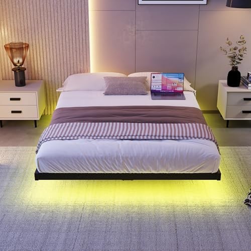 4ft6 floating double bed frame - 4ft6,