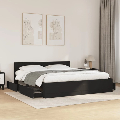 Modern wooden emperor size - modern, 2m