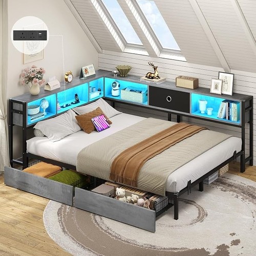 5ft king size bed with - size, 2