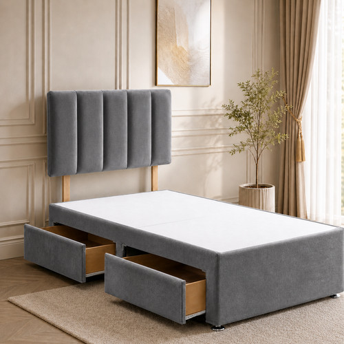 Single divan bed plush - divan,