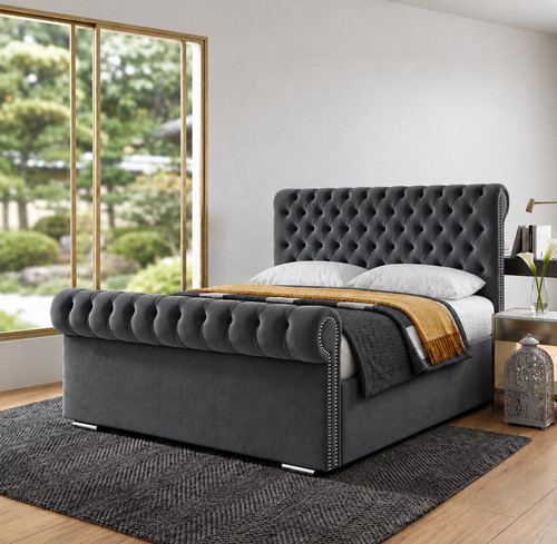 Sleigh bed frame - sleigh,