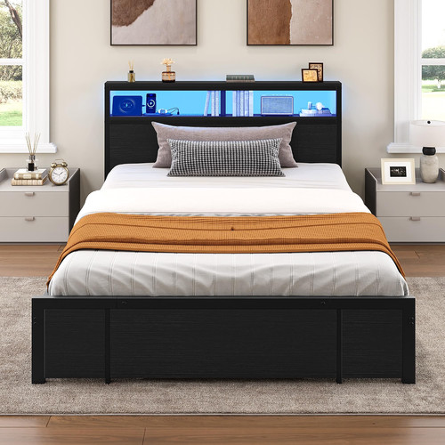 Double bed frame - frame, headboard