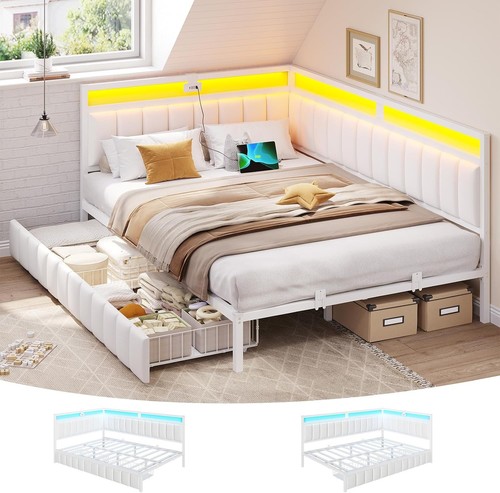 Double bed frame with - double,
