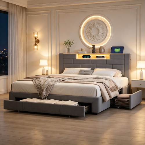 King size bed - king,