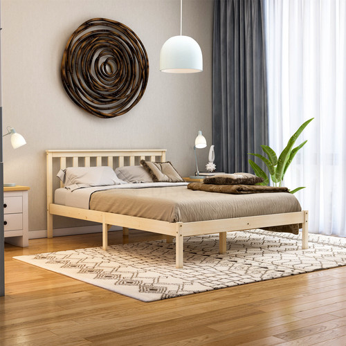Sale double wood - bed, base
