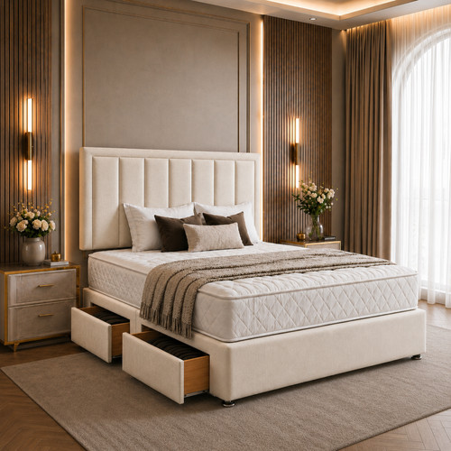 Plush divan bed - plush, set