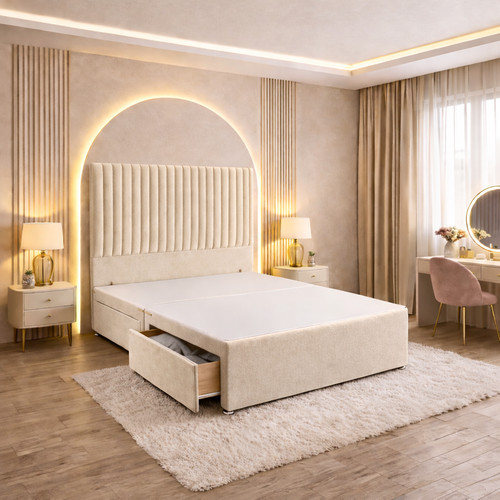 Reinforced divan bed set - bed, with