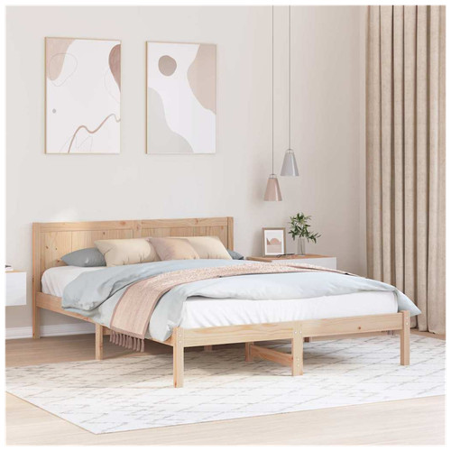 Bed frame natural - bed, solid