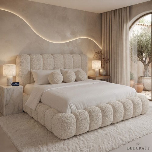 Luxury boucle fabric - luxury, bed